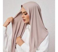 Shein 1 pieza Hiyab triangular instantáneo, pañuelo de cabeza todo en uno para atar. Envoltura rápida, antideslizante. Sin gorro interior, sin doblar. Adecu