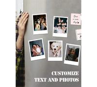 Shein 1 pieza Imán de nevera con foto retro personalizada, Imán de nevera de pareja personalizado, Imán de nevera "Sé mi Valentín", Regalo del Día de San Va