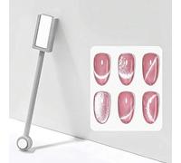 Shein 1 pieza Imán dual de alta resistencia para esmalte de uñas en gel de efecto ojo de gato 3D, paleta magnética multifuncional para gel de uñas