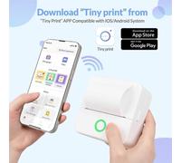 Shein 1 pieza Impresora portátil y mini inalámbrica, pequeña impresora de fotos Bluetooth para el hogar, impresión térmica sin tinta, impresión con un solo