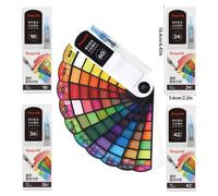 Shein 1 pieza Juego avanzado de pigmentos de acuarela con pincel - 18/24/36/42/60 colores vibrantes, lavable, con punta, diseño pentagonal ergonómico, adecu