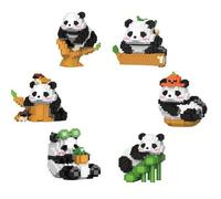 Shein 1 pieza Juego de construcción de bloques con microperlas innovadoras de diseño de panda de dibujos animados, adecuado para adolescentes y adultos, reg