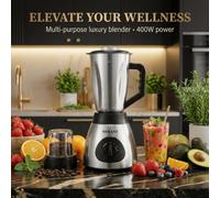 Shein 1 pieza Juego de Licuadora Personal tipo Bala, incluye 1 Base de Alimentación, 2 Cuchillas, 2 Vasos, 1 Taza, 1 Vaso de Viaje con Tapa Vertedora, 2 Ani