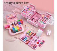 Shein 1 pieza Juego de maquillaje para niñas, Estuche de maquillaje de princesa, Caja de regalo de maquillaje multicapa, Cosméticos de actuación, Conjunto d