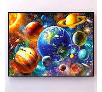 Shein 1 pieza Juego de pintura de diamantes sin marco de 11.81*15.75 pulgadas, Pintura de arte de diamante 5D con mosaico de piedras de colores, pintura de