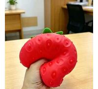 Shein 1 pieza Juego de Squishy Gigante Crujiente y Suave, Juguete de Alivio de Estrés con Fresa & Queso, Squishy con Forma de Dumpling, Juguete para Niños P
