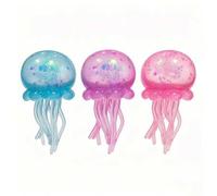 Shein 1 pieza Juguete antiestrés de medusa suave y colorida con rebote lento, adecuado para jugar en el escritorio, ayuda a aliviar la ansiedad, Juguete par