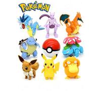 Shein 1 pieza Juguete Bola Poké de Monstruos de Bolsillo, Pikachu transformable libremente, hasta Pato, Eevee Mewtwo, figura de acción de dibujos animados C