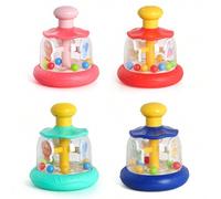 Shein 1 pieza Juguete de caballo mecedor de animales giratorio para bebé, diseño colorido para atraer la atención del bebé, juguete de educación temprana di