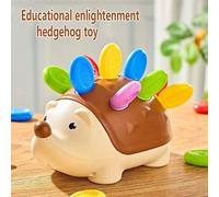 Shein 1 pieza Juguete de ensamblaje de erizo para la educación temprana de los niños, desarrollo de la inteligencia y ejercicio de coordinación mano-ojo, re