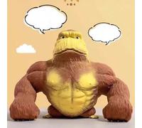 Shein 1 PIEZA Juguete de goma elástica de gorila, regalo de Navidad, muñeca de broma rellena de látex, juguete de broma creativo y divertido, juguete apreta