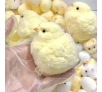Shein 1 PIEZA Juguete de peluche de pollo anti-estrés lindo: Juguete apretable y portátil, excelente para tener en tu escritorio y llevar contigo, juguete T