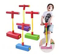 Shein 1 pieza Juguete de rana de espuma que salta para niños, palo saltarín con resorte sensorial, juguete de exterior para niños y niñas mayores de 6 años,