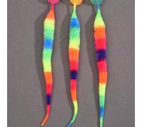 Shein 1 pieza Juguete para mascotas Oruga esponjosa mágica de rebote, gusano arcoíris saltarín, nuevo lanzamiento