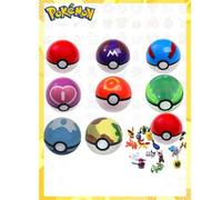 Shein 1 pieza Juguete Pokémon Ball, Master Ball Pokémon, Figura de mascotas, Juguete Pokémon, Figura sorpresa en caja ciega, Regalos de fiesta de anime,
