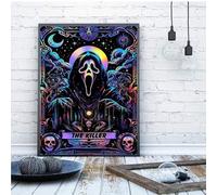 Shein 1 pieza Kit de arte de diamantes con calavera, kit de pintura de diamantes de calavera en el último vuelo para principiantes, pintura de diamantes 5D