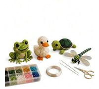 Shein 1 pieza Kit de bordado con cuentas, Set de manualidades con cuentas de animales, Set de mosaico de arte con cuentas hecho a mano, Incluye patrones de
