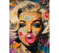 Shein 1 pieza Kit de pintura de diamante acrílico 5D [30*40cm/11.8*15.7in], diseño adecuado para principiantes adultos en arte de mosaico de diamantes DIY,