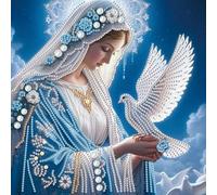 Shein 1 pieza Kit de Pintura de Diamantes 5D - Juego completo de Diamantes Redondos, Decoración de Hogar Artesanal con Diseño de Diamantes Acrílicos, Lienzo