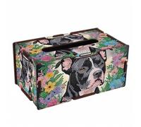 Shein 1 pieza Kit de pintura de diamantes para caja de pañuelos, arte de diamantes de forma especial DIY, kit de mosaico parcial hecho a mano para caja de a