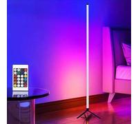 Shein 1 pieza Lámpara de pie RGB inteligente, control remoto inalámbrico de infrarrojos, luz ambiente LED, cambio de color y regulable, alimentada por USB 5