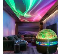 Shein 1 pieza Lámpara de proyección de luces del norte LED con control remoto, multicolor ajustable, crea ambiente, lámpara de proyección decorativa de múlt