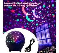 Shein 1 pieza Lámpara de proyección para dormitorio infantil, lámpara LED de cuento de hadas y colores, crea una atmósfera cálida, lámpara de mesita de noch