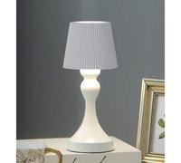 Shein 1 pieza Lámpara recargable de sirena y seta, pantalla de lámpara a rayas creativa, luz nocturna pequeña, estilo industrial USB-C, lámpara portátil ina