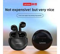 Shein 1 pieza Lenovo HT38 Auriculares inalámbricos Bluetooth para deportes, con sonido HD, bajos, a prueba de sudor, ligeros y cómodos, para hombres y mujer