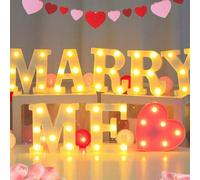 Shein 1 pieza Letra luminosa blanca de 16 cm/6.3 pulgadas, lámpara de letra LED con pilas, señal de número, adecuada para decoración de habitación de niños,