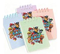 Shein 1 pieza Libreta pequeña de hojas sueltas A7 de Paw Patrol, libreta pequeña portátil y atractiva, suministros escolares, regalos de Año Nuevo, Hallowee