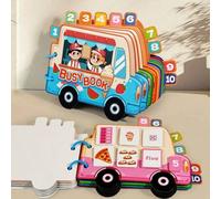 Shein 1 pieza Libro adhesivo silencioso de educación temprana para niños, juguete de libro de pegatinas Montessori para bebés con conocimiento cognitivo y a