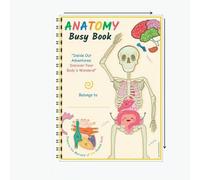 Shein 1 pieza Libro interactivo de anatomía para niños con ricos diagramas de la estructura del Body humano, hábitos de cepillado de dientes, 50 páginas de