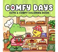 Shein 1 pieza Libro para colorear COMFY DAYS Coco para adultos y niños, líneas gruesas fáciles de colorear, patrones minimalistas grandes, relajante y alivi