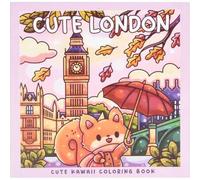 Shein 1 Pieza Libro para colorear con tema lindo de Londres: Adecuado para adultos y adolescentes, diseño de espacio súper adorable y cómodo estilo Hygge, a