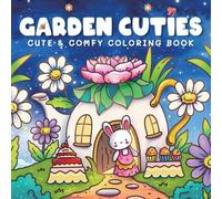 Shein 1 pieza Libro para colorear de adultos "Garden Cuties" - Escenas adorables de jardín, colorear fácil para la mente y la curación corporal, de vuelta a