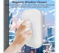 Shein 1 PIEZA Limpiador de ventanas magnético fuerte de doble cara con limpieza sincronizada, alta eficiencia para eliminar manchas, fácil de usar, convenie