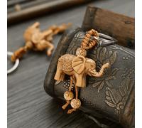 Shein 1 Pieza Llavero Colgante En 3d Con Forma De Elefante De Resina Para La Decoración Del Cierre De Cremallera De Bolsas, Encantos De Cadena De Llave