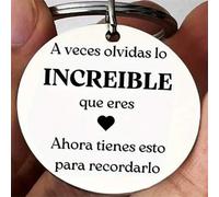 Shein 1 pieza Llavero con cara sonriente de inspiración española, regalo para hijo, hija, mujer, hombre, regalo de cumpleaños, accesorio de coche, dije de b
