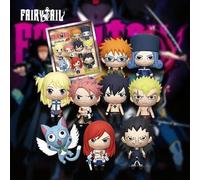 Shein 1 PIEZA Llavero con clip de personaje de anime 3D de FAIRY TAIL con licencia oficial, bolsa de misterio a granel, uno al azar de Natsu y Gray u otros