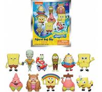 Shein 1 pieza Llavero con clip de personaje de dibujos animados 3D de Bob Esponja con licencia oficial, bolsa de misterio con un personaje aleatorio de Bob