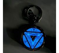 Shein 1 pieza Llavero con luz nocturna de reactor de arco de Iron Man con temática de Marvel que se puede colgar de la mochila, las llaves como decoración o