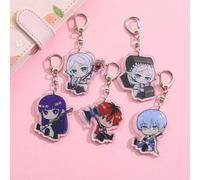 Shein 1 pieza Llavero de acrílico de Frieren Beyond Journey's End, colgante de bolso con personaje de anime chibi lindo, llavero con impresión a doble cara,