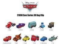 Shein 1 pieza Llavero de bolsa ciega con licencia oficial de Disney Cars 3, colgante coleccionable 3D, estilo sorpresa aleatorio, caja ciega, adorno colgant