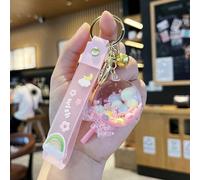 Shein 1 Pieza Llavero De Paleta De Botella De Deriva Con Arena Movediza, Diseño Adorable Con Textura Suave Para Estudiantes, Colores Vibrantes, Excelente Re