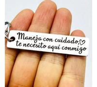 Shein 1 pieza Llavero en español "Conduce con cuidado", gran regalo para hombres, conductores de camiones, adecuado para el Día de San Valentín, 14 de febre