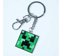Shein 1 Pieza Llavero exquisito con diseño de pico, cara de creeper, Steve, Enderman, espada con strass, colgante de anime de moda para mochila, coche y lla