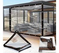 Shein 1 pieza Lona transparente impermeable con múltiples especificaciones de tamaño, cubierta para plantas de invernadero en invierno, lona impermeable, lo