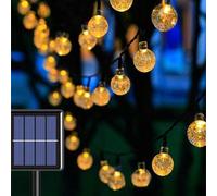 Shein 1 pieza Luz de cadena solar con bolas de burbujas de 20/30/50/100 LED de 5/6.5/7/12m para decoración de jardín, patio, villa, balcón, césped y plaza e