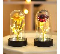 Shein 1 pieza Luz decorativa de flor de rosa que cambia de color, idea de regalo para pareja/Día de la Madre/hermana, luz nocturna decorativa de flor de ros
